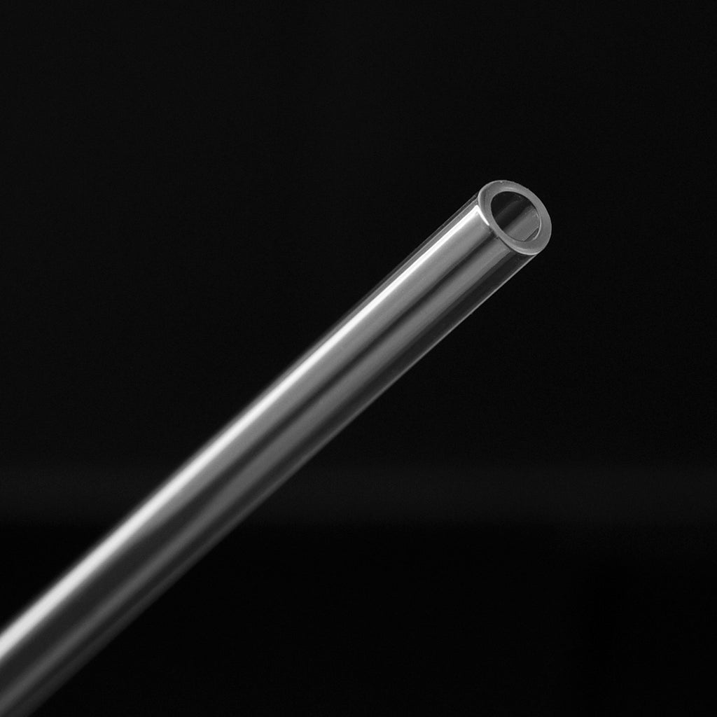 Straight Black Glass Straws