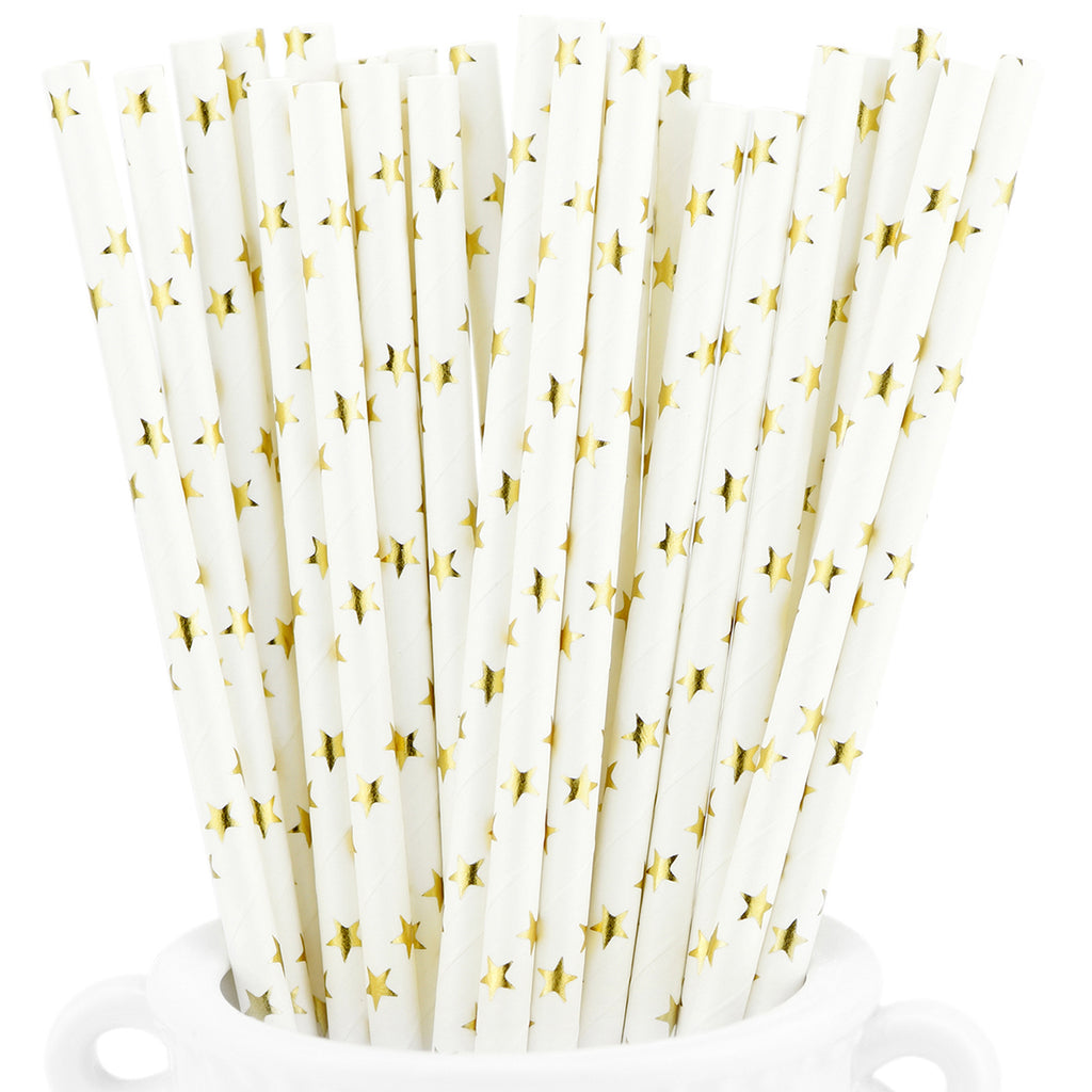 White with Gold Metallic Chevron Pattern Fancy Party Paper Cups — STRA -  STRAWTOPIA