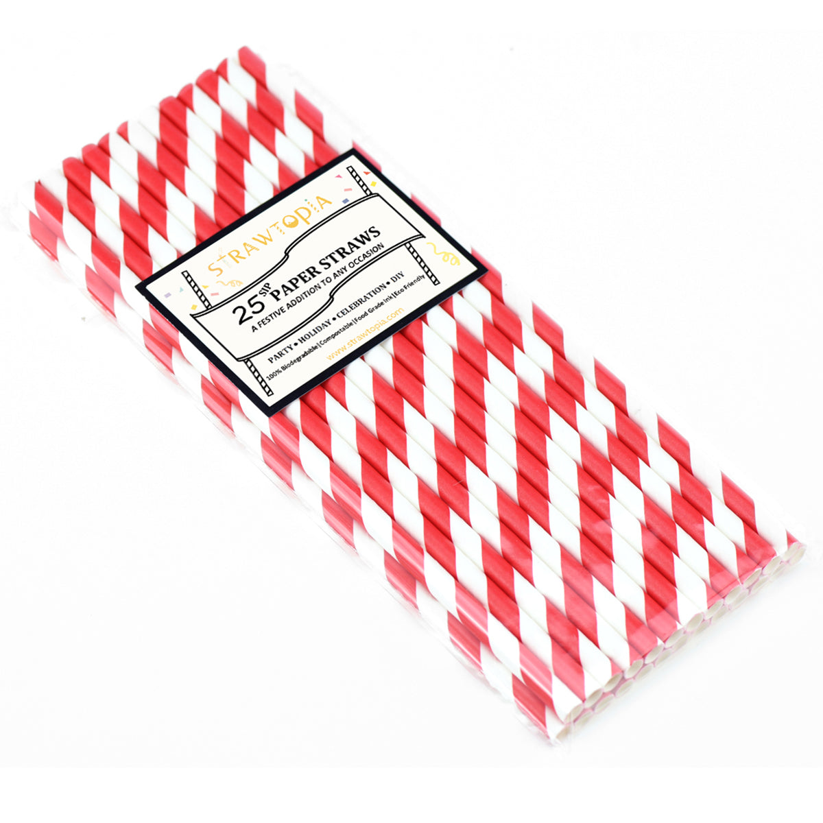 Red Cherry Paper Straws