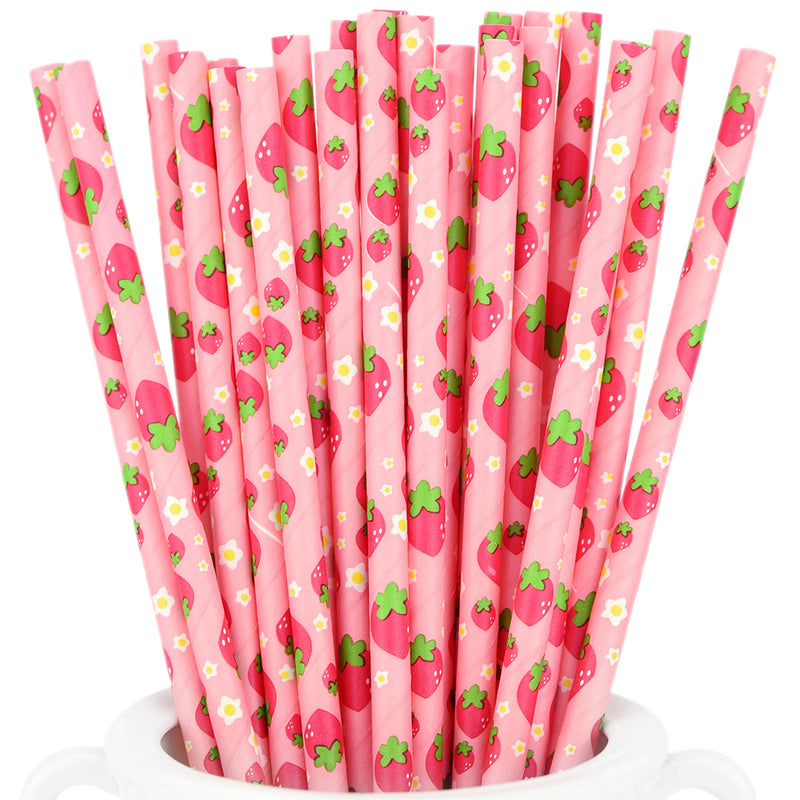 Pink Heart Polka Dot Stirring Straws