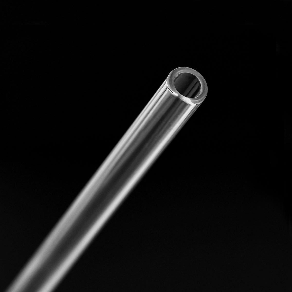 4 Bendy Reusable Glass Straws Jumbo 12mm (Transparent)—STRAWTOPIA